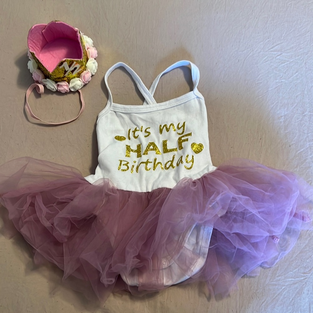 Baby half birthday outfit